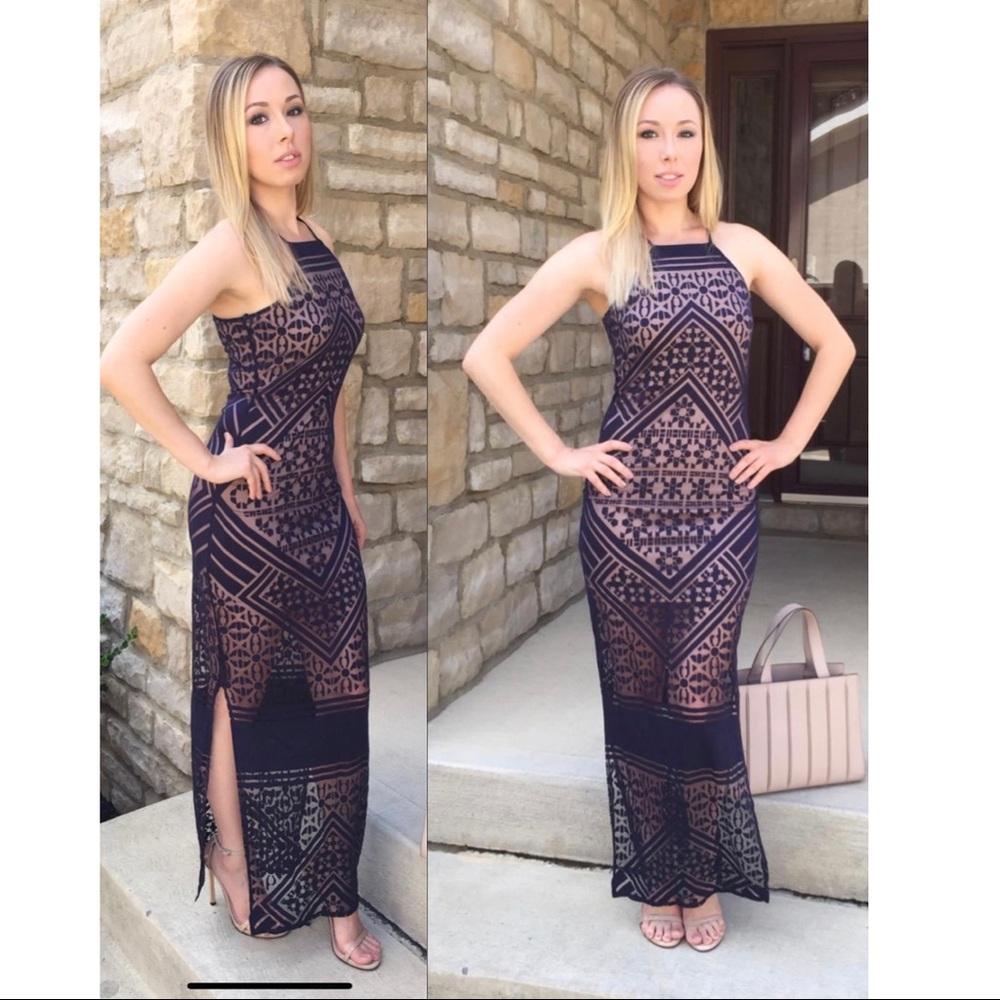 Navy Naked Dress⚡Excellent condition!🥂